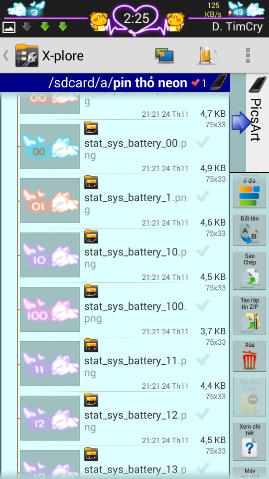 status neon android